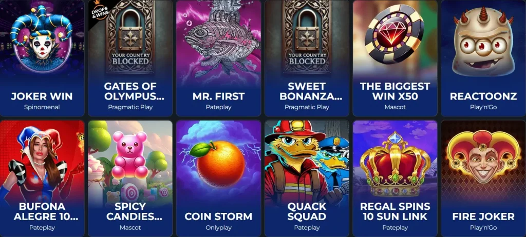 Populaire gokkasten van Cusco Casino